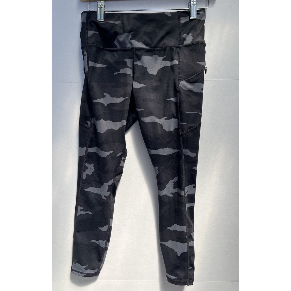 Athleta Camo Contender 7/8 Tight Leggings Grey/black Women Size XSP